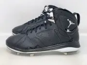 Air Jordan 7 Black Metal Baseball Cleats, Size 14 BNIB 684943-010