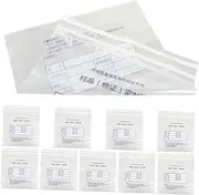 FOYTOKI 10Pcs Plastic Tamper Evident Bank Secure Cash Register Envelopes Tampering Packaging for Safe Currency Handling Writable Self Adhesive Strips
