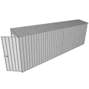 Build-a-Shed 0.8 x 6 x 2m Hinged Door Tunnel Shed - Zinc