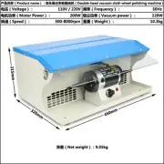 Polishing Machine Grinding Motor Bench Grinder 1/6HP Jewelry Polisher Machine