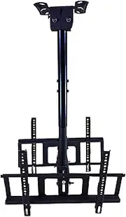 TV Stand,tv Wall Mount Dual Screen TV Ceiling Mount for 32-60inch TVs, Telescoping Adjustable Height TV Bracket, with Loading 110 Lbs