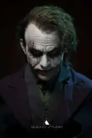 Queen Studios JOKER Heath Ledger 1:1 Life Size Bust Statue from The Dark Knight