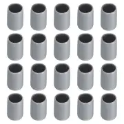 Screw Thread Protector Cover Rubber End Caps 1/2"(12mm) ID/Grey/20pcs