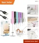 Rechargeable Handheld Milk Frother with Ergonomic Design - Rich Foam in Seconds