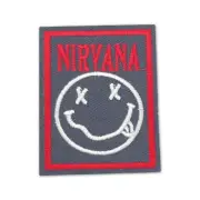 Nirvana embroidered Patch NEW Iron On Or Sew Kurt Cobain Alternative