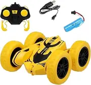 RC Stunt Car with Rollover Stunt and Wall Flip Function for Kids| Rechargeable 4WD Remote Control Car | Double Sided Rotating Car with Tumbling and 360° Spinning Features|Toy Car Crawler Vehicle Toy