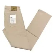 EDWIN Jace Slim Straight Leg Jeans in Oyster Tan Khaki Colored Men's Sz 31 x 32