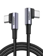 90 Degree USB C Fast Charging Cable 60W for iPhone, MacBook, Samsung, Pixel
