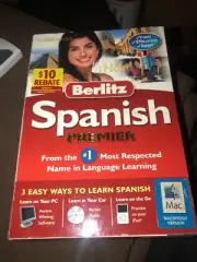 Berlitz Spanish Premier 3 Ways to Learn - Windows/Macintosh/ipod/CD Sealed S1E1