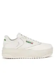 REEBOK 100208011 CLUB C EXTRA JR`S (Medium) Chalk/Chalk Lether Lifestyle Shoes