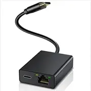 RJ45 100Mbps External Network Card Type C Port 4K Fire TV Stick LED Display Plug Play Ethernet Adapter for Smart TVs