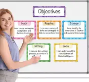 Magnetic Write Wipe Paper Organization Chart Dry Erase Objectives Learning Great