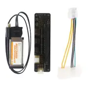 PCI E Video Card Docking Station External Laptop Dock Graphics Card Laptop Adapter with Expresscard Cable As shown