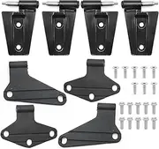 55395386AC 2 Door Hinge Assembly Kits (Interior and Outside 2 Door Hinge), Replacement for Jeep JK Jeep Wrangler 2007-2018, Replaces 55395393AC 55395384AC 55395385AF 55395384AB