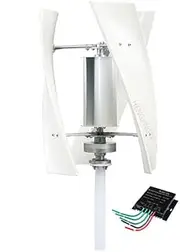 HENGJINGTR 400W Wind Turbine Power Generator,3 Blades 12V 24V 48V with MPPT Charging Controller No Noise Garden Boat Wind Motor Suitable for Wind Turbine Hybrid Systems,24v