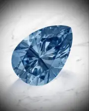 High Quality 3Ct Pear Cut Stone Light Diamond Lab Grown VVS1Certified Blue Color