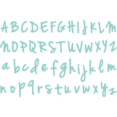 Handwritten Alphabet .25 To 1 Kaisercraft Decorative Die KAISERCRAFT DD789