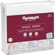 Opossum by Protect-A-Bed Tencel Jersey Waterproof Fitted Mattress Protector, King Bed Size
