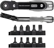 Vessel TD-25B Ultra Thin Fine Mini Ratchet Screwdriver Vent Type with 10 Bits