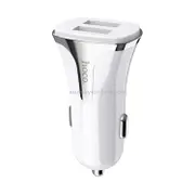 Z31 18W 3.4A Portable QC3.0 Dual USB Car Charger (White)