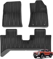 All Weather Foot Mats for BYD Shark 6 2025 2024 Heavy Duty Floor Mats TPE Custom Fit 4WD Ute Car Mats Accessories - Only Fit Right Hand Drive