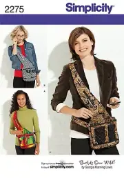 Simplicity 2275 Day Bags Sewing Pattern Uncut