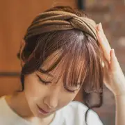Ribbed Knot Headband (3 Types) Black - One Size