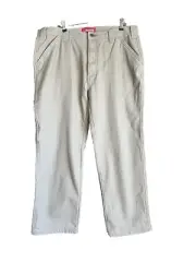 NWT! Coleman Men's Fleece Lined Carpenter Stretch Work Pants 36x30 Beige NEW!