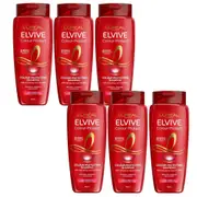 6x L'Oreal Paris Elvive Colour Protect Shampoo 700ml