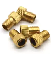 Brass Presta Valve Adaptor (Pack of 5 ) - Convert Presta to Schrader for Bikes,