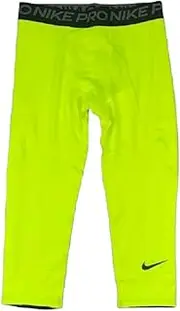 [Nike] Pro Big Kids’ (Boys’) 3/4-Length Tights Volt/Black Size XL