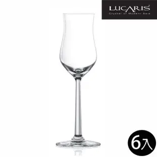 【LUCARIS】無鉛水晶聞香杯 Grappa酒杯 品酒杯 100ml 6入組(聞香杯 品酒杯 Grappa酒杯)