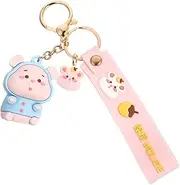 [LIFKOME] Mouse Keychain Id Card Holder Wallet Lanyards Key Chains Id Holder Carabiner Key Ring Key Holder Phone Wrist Strap Keychain Ring Locket Keychain Pendant Hardware Yellow