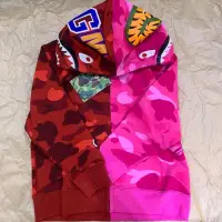 在飛比找蝦皮購物優惠-Bape A Bathing Ape 撞色拼色外套120cm