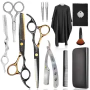 Professional Barber Scissors Kit - Thinning Shears for Texturizing Hair Cuts,...