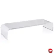 Circuit City Clear Acrylic Monitor Stand Riser Computer Desk Shelf Organizer