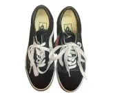 Vans Unisex Off The Wall 507698 Black Casual Shoes Sneakers Size M 5 W 6.5