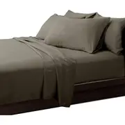 Medium Grey Bed Sheet Set 4 Piece 620 TC