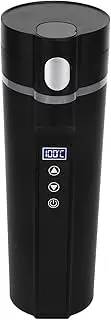 Electric Heated Car Kettle, Smart Travel Heating Cup, Heating Cup for Coffee in Car, 12-24V Smart Heated Mugs, Temperature Control Travel Cup with LCD Display