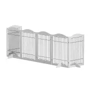 Dog Playpen Enclosure 6 Panel Pet Fence Wooden Play Pen