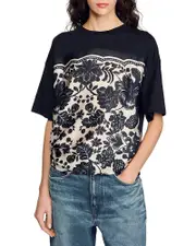 Sandro Floral Print Tee