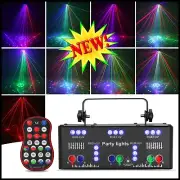 21 Eyes Party Lights Dj Disco Light Strobe Stage Light Sound Activated Laser Kit