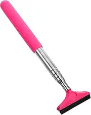 JECOMPRIS Rearview Mirror Wiper Face Spatula The Car Window Squeegee Scraper Rear View Mirror Car Windshield Squeegee Car Cleaning Tools Squeegee for Car Windows Window Wiper Pink Plastic