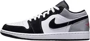 [Nike] Air Jordan 1 Low SE Men's Shoes (HF3148-106, White/Black/Matte Silver/Fire Red)