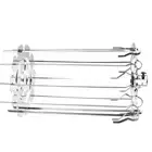 BBQ Grill Cage Stainless Steel Metal Rotisserie Skewers Needle Cage Kebab Maker