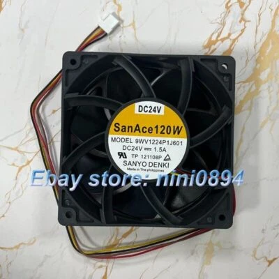 1PCS New Sanyo 9WV1224P1J601 Inverter Cooling Fan 12038 DC24V 1.5A 12CM 4Pin