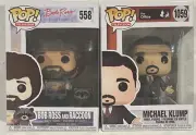 Funko Pop! Television (x2) Bob Ross Raccoon #558 & Michael Klump #1059