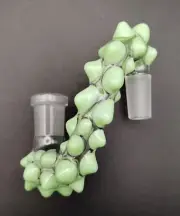14mm Sublime Green (Milky Green) Glass Drop Down Attachment Adapter