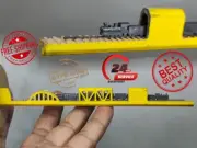 Steam Train Pencil Carving Going Through The Tunnel And On The Bridge Micro Art