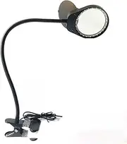 Microscopes Equipment 3X/10X 10X/15X Portable Magnifier Clamp Type with 26 LED Light Illumination(10X-15X)
